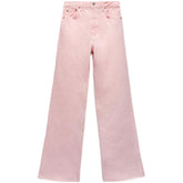 All-Match-Wischhose mit hoher Taille und geradem Bein